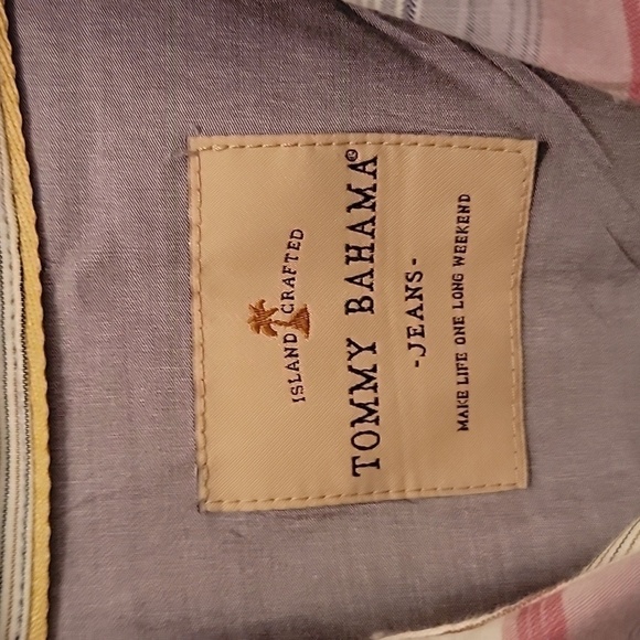 Tommy Bahama Size S Purple Plaid Button Down Long Sleeve Shirt. NWOT - Picture 3 of 7